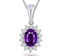 CHCWR Sapphire Diamond Pendant Wedding Pendentid Pendants Collier pour femmes bijoux