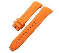 CHCWR Silicone en caoutchouc Silicone Watch 22 mm 21 mm pour Tissot T120417 Sea Star 1000 Série Orange Black Imperproof Diving Watch Sobroche