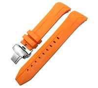 CHCWR Silicone en caoutchouc Silicone Watch 22 mm 21 mm pour Tissot T120417 Sea Star 1000 Série Orange Black Imperproof Diving Watch Sobroche