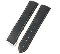 CHCWR Silicone en caoutchouc Silicone Watch Band pour Omega Seamaster GMT Diver 300 Speedmaster Hamilton 19 mm 20 mm 21 mm 22 mm Sobrave de montre