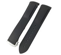 CHCWR Silicone en caoutchouc Silicone Watch Band pour Omega Seamaster GMT Diver 300 Speedmaster Hamilton 19 mm 20 mm 21 mm 22 mm Sobrave de montre