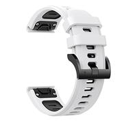 CHCWR Silicone Watch Band pour Fenix 7 7X 7S 6 6PRO 5 5PLUS FORERUNNER 935 945 INSTINCT S60 STRAP BRACELET 22 mm à version rapide (couleur: rouge noir, taille: 22 mm Fenix 5 5Plus)