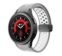 CHCWR Slicon pour Galaxy Watch 6 Classic 43mm 47 mm 5pro 45 mm Bandle de boucle magnétique pour Galaxy Watch 6 5 4 40 mm 44 mm Bands
