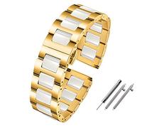 CHCWR Smart Watchband Bracelet en céramique 22 mm 22 mm pour le bracelet de remplacement Gear S2 S3 S4 pour Watch2 Pro GT2 Magic Bands (Couleur: rouge noir, taille: 18 mm)