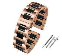 CHCWR Smart Watchband Bracelet en céramique 22 mm 22 mm pour le bracelet de remplacement Gear S2 S3 S4 pour Watch2 Pro GT2 Magic Bands (Couleur: rouge noir, taille: 18 mm)
