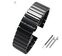 CHCWR Smart Watchband Bracelet en céramique 22 mm 22 mm pour le bracelet de remplacement Gear S2 S3 S4 pour Watch2 Pro GT2 Magic Bands (Couleur: rouge noir, taille: 18 mm)
