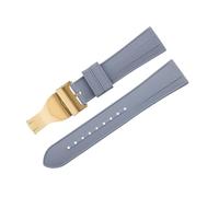 CHCWR Soft FluororBber Watch Band pour Tudor Strap M79360.M79363 Boucle de pliage en acier inoxydable Black Black 1958 GMT 41 mm PELAGOS 22 mm Extrémité plate