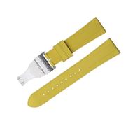 CHCWR Soft FluororBber Watch Band pour Tudor Strap M79360.M79363 Boucle de pliage en acier inoxydable Black Black 1958 GMT 41 mm PELAGOS 22 mm Extrémité plate