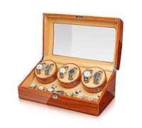 CHCWR Spinner Winding Box Watch Winders - Ebonizeise Wood Watches Boîte d'enroulement Motor Motor Watch Shaker Automatique Montres mécaniques Winders Boîte de Rangement avec contrôle d'accès