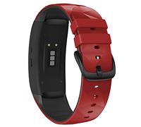 CHCWR STACTES SMART WORD POUR GEAR FIT 2 STRAP SILICONE Fitness Watch Band Gear Fit2 Pro SM-R360 Bracelet de montre Bracelet (Couleur: Black rouge)
