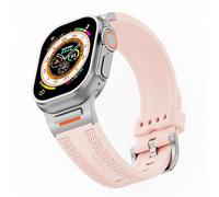 CHCWR STRAP SPORTATIQUE PARTICLÉ POUR S10 46MM 49 ULTRA S10 42MM 45 44 40 38 mm Slicon Elastic Silicone adapté à 10/9/8/7 / SE / 6/4/5/3