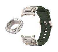 CHCWR STRAPE DE FLUORORUBBER MÉTALES POUR GALAXY WATCH 7 ULTRA 47 mm de protection en métal Bracelet sport pour Galaxy Ultra 47mm FKM Watch Bands