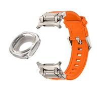 CHCWR STRAPE DE FLUORORUBBER MÉTALES POUR GALAXY WATCH 7 ULTRA 47 mm de protection en métal Bracelet sport pour Galaxy Ultra 47mm FKM Watch Bands
