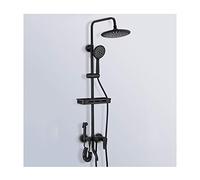 CHCWR Système de Douche Noire avec Mur de Mur à Eau Froide et Chaude