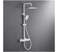 CHCWR Système de Douche Thermostatic Shower Robinet Ensemble de 10 Pouces de Douche Set Set Wall Murd Rain Mixer Set avec Baignoire Spout, Pomme de Douche de Pluie, Douche à Main