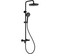 CHCWR Système de Douche thermostatique Ensemble Robinet de Douche Mural avec Une Pomme de Douche de Douche 10 "Soirée de Douche Salle de Douche avec Remplissage de Bain et Douche à Main, Chrome,