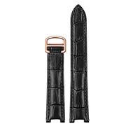 CHCWR Véritable bande de montre en cuir hommes femmes pour pacha w3108 / hpi004 boucle pliante de boucle concave 21x15m 20x12mm 18x10 mm.