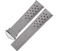 CHCWR Véritable bande de montre en cuir pour sangle de montre avec boucle pliante 20 mm 22 mm Gris Brun Brun Leathr Bandr (couleur: noir noir, taille: 24 mm)