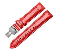 CHCWR Véritable bande de montre en cuir pour tissot T035 bracelet à extrémité courbe pour femmes bracelet de 18 mm (couleur: blanc, taille: 18 mm)