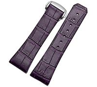CHCWR Véritable sangle de montre en cuir pour Omega Constellation Double Eagle Series Men Femmes 17 mm 23 mm (couleur: rose, taille: 17 mm rose)