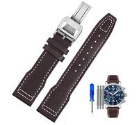 CHCWR Véritable sangle de montre en cuir pour pilotes IWC Little Prince Male Mark 18 Big Fly Portugal Soft confort Band Band Brand de 20 mm
