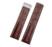 CHCWR Watch Band pour SuperCean Avenger Navitimer Vrai Real Leather Men Watch Watch Accessoires Regarder Bracelet Bracelet