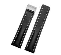 CHCWR Watch Band pour SuperCean Avenger Navitimer Vrai Real Leather Men Watch Watch Accessoires Regarder Bracelet Bracelet