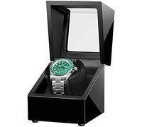 CHCWR Watner Winder Automatic Watch Winder, Watch Shaker, Single Watch Display Horse Mécanique électrique, Boîte de Montre silencieuse pour Hommes Montres Rotation de Rotation Good Times Watch Winner