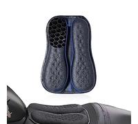 CHCYCLE Coussin de siège passager pliable pour moto - Gel haute élasticité 3D nid d'abeille - Confortable et respirant - Absorption des chocs - Housse de siège longue