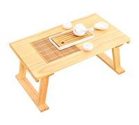 CHDdfhRH Table de Service carrée en Bois for Petit-déjeuner au lit(Brown a,80 * 45 * 33cm)
