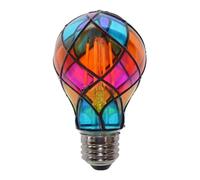 Chdnhe Ampoules Lumineuses À Effet Vitrail - Ampoule LED De Couleur E26 4W 120V - Ampoule Peinte À La Main | Pour La Fête Halloween Les Festivités La Lampe De Chevet L'Intérieur Noël La Chambre Le