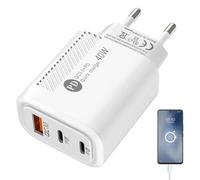 Chdnhe Chargeur de Bloc Rapide - Tête de Chargeur de téléphone | Bloc de Chargement de téléphone Type-c QC3.0 2PD 40W, Ignifuge pour Le ménage, la Voiture, Le Portable, la Banque
