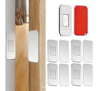 Chdnhe Dispositif de verrouillage magnétique pour portes de placard,5 pièces d'aimant mince auto-adhésif | Loquets d'armoire en acier inoxydable - Cuisine, salle de bain, garde-manger, placard,