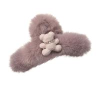 Chdnhe Épingles à cheveux d’animaux en peluche - Pince à griffes de cheveux d’ours en peluche - Pinces à en forme d'ours en réutilisables, grandes pinces à pour amis, filles