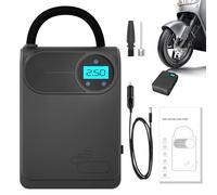 Chdnhe Gonfleur de pneu portable - Outil de gonflage automobile portable filaire | Gonfleur de pneu intelligent avec manomètre | pour vélos, ballons, vélos, basket-ball automobile