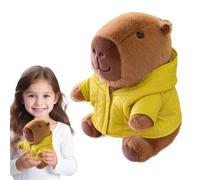 Chdnhe Jouet en Peluche Capybara,Coussins Décoratifs Mignons De 25 Cm avec Vêtements - Animaux en Peluche Capybara - pour Et Filles, pour La Nuit De Noël Et l'anniversaire, Accessoire Photo pour
