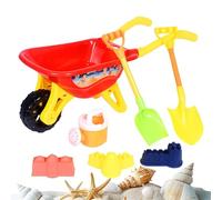 Chdnhe Jouets de Sable de Plage, 7 Pièces Pelles À Chariot Lumineuses Portables Interactives, Grand Kit de Construction de Sable de Plage, Bord Mer Pelouse Aire Jeux Piscine Famille Jardin Camping