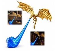 Chdnhe Lampe Étagère Dragon 3D Cracheur de Feu Décoration Bibliothèque