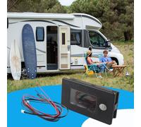 Chdnhe Moniteur de Batterie Marine | Jauge LCD pour Batterie Lithium avec Capteur de Température | Jauge Voltmètre pour Camping-Car, Voiture, Bateau, Véhicule