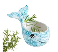 Chdnhe Râpe à Ail avec Bol - Prise en main confortable, design baleine amusant | Râpe à Légumes Design Découpée - Pour Cuisiner, Rôtir, Râper Gingembre, Fruits, Blettes, Chou Frisé, Thym,