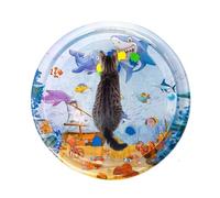 Chdnhe Tapis de Jeu pour Chat - Lit Épais Sensoriel Rafraîchissant,Coussin d'eau avec Poissons Flottants - pour Maison Salon Chambre Balcon Jardin terrasse Voyage Piscine