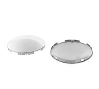 CHDT66 Lot de 2 Cache-moyeux pour Semi-Camion - 5 dômes crantés Uniformes - Finition Miroir en Acier Inoxydable 304 de qualité supérieure - Ajustement Universel pour Roue Avant - Bord : 1,2 cm avec