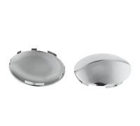 CHDT66 Lot de 2 cache-moyeux pour semi-camion - 6 dôme crantés inégaux - Finition miroir en acier inoxydable 304 de qualité supérieure - Ajustement universel pour roue avant - Bord : 1,2 cm avec clips