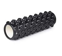 CHDWEY Bloc de Yoga 45cm Fitness Mousse Rouleau Bloc Yoga Bloc Sport Massage Roller Gym Exercises Relax Muscle Profond Yoga Accessoires Soulager le Stress (45cm Black)