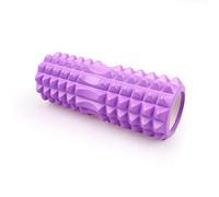 CHDWEY Bloc de Yoga Colonne de Yoga Fitness Yoga Mousse Rouleau Bloc Train Gym Massage Grid Trigger Point Therapy Physio Exercice 33CM(Purple)