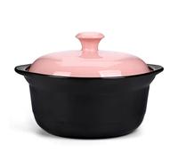 CHDWEY Casserole pot à soupe haute température health soup pot color cover soup pot open fire casserole household