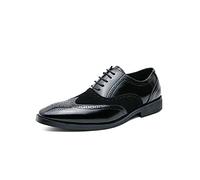 CHDWEY Chaussures formelles pour hommes chaussures pour hommes chaussures d'affaires de marque italienne formelle chaussures Oxford en cuir robe coiffeur chaussures élégantes pour hommes chaussures de
