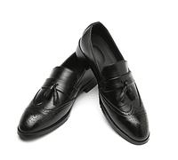 CHDWEY Chaussures formelles pour hommes hommes robe en cuir chaussures design chaussures de marque classiques gland brogue hommes chaussures chaussures habillées chaussures bullock (noir, 11)