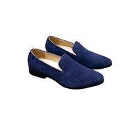 CHDWEY Chaussures formelles pour hommes Mocassins Hommes Business Dress Wedding Banquet Suit Designer Shoes(Navy,10)