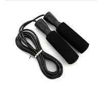 CHDWEY Corde à Sauter Speed Skipping Jump Rope Adjustable Sports Lose Weight Exercise Gym Sports Fitness Equipment Anti-Slip Handles Jumping Ropes(Black)